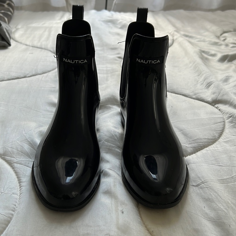 Nautica Rain Boots Black - Picture 1 of 4